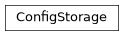 Inheritance diagram of phalanx.storage.config.ConfigStorage